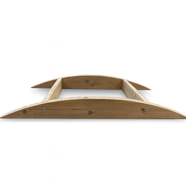 Harvia M3 sauna heater package with a wooden base frame designed for optimal sauna installation