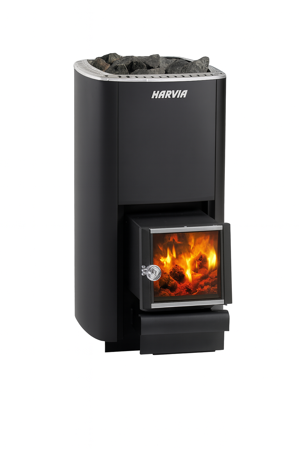 Harvia M3 SL wood-burning sauna stove with a sleek design and large stone capacity for optimal heating