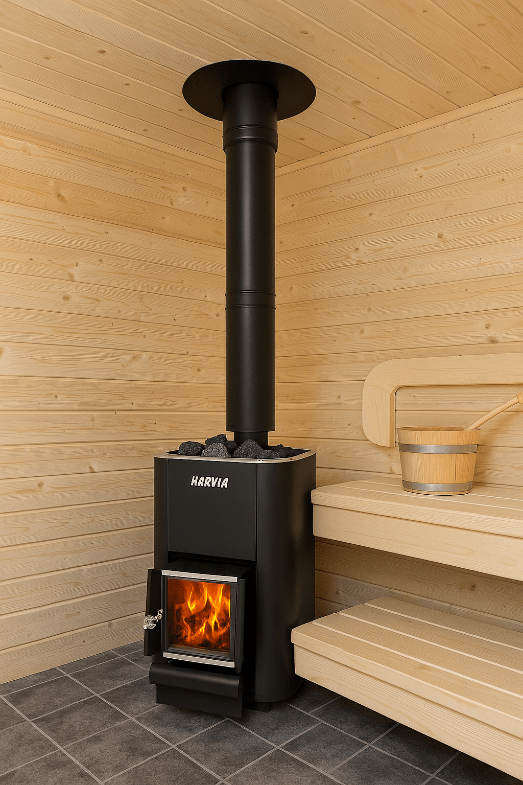 Harvia M3 SL 16.5kW Wood - Burning Sauna Stove - My Luxury Home Spa