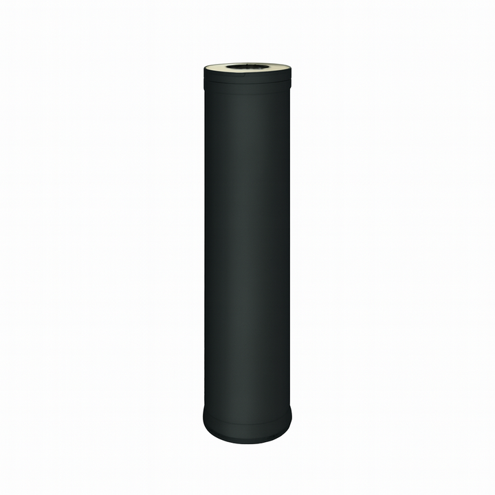 Black cylindrical chimney pipe for Harvia Pro 20 sauna heater package
