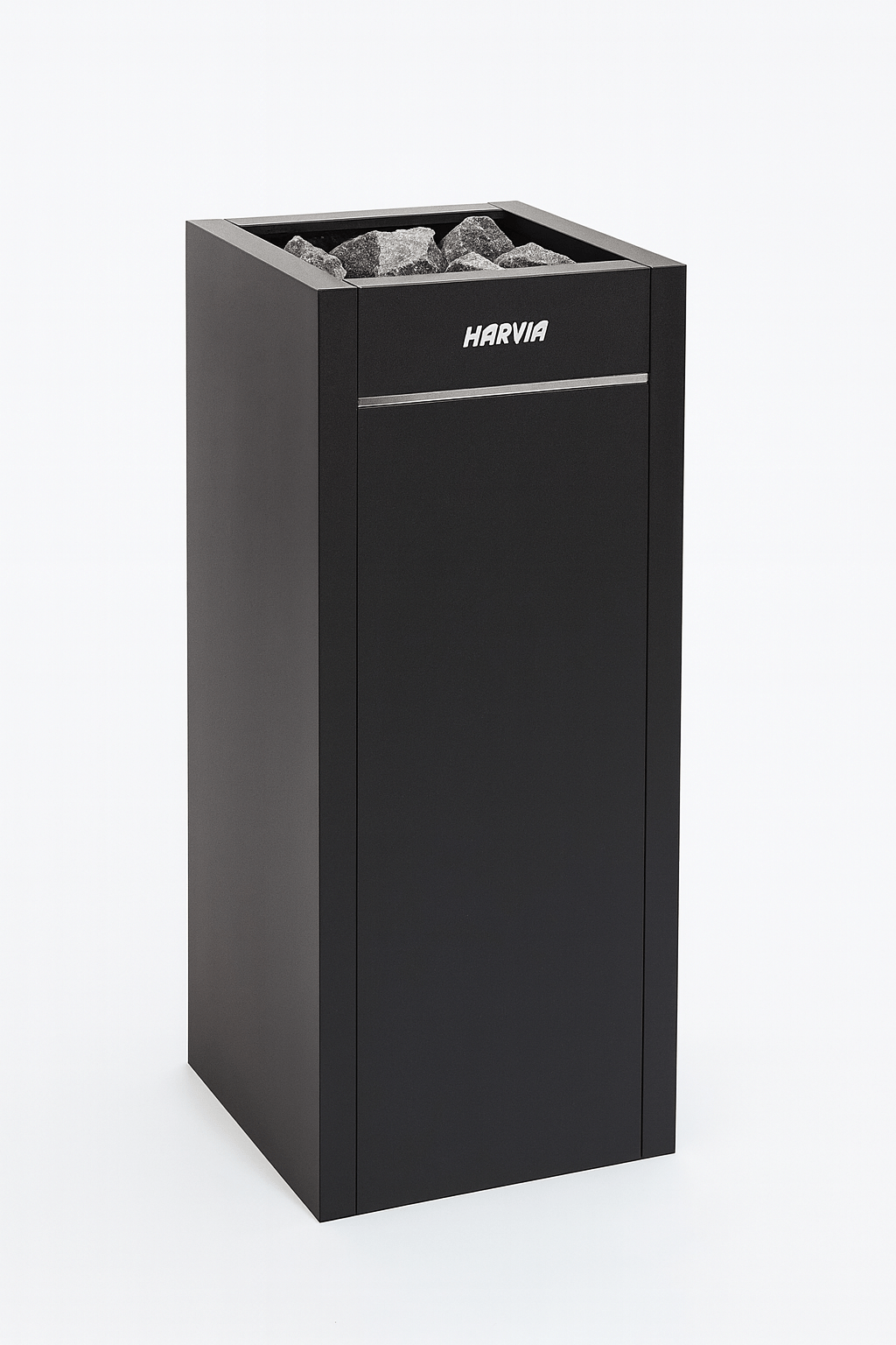 Harvia Virta HL110E sauna heater designed for efficient heating with a sleek black design