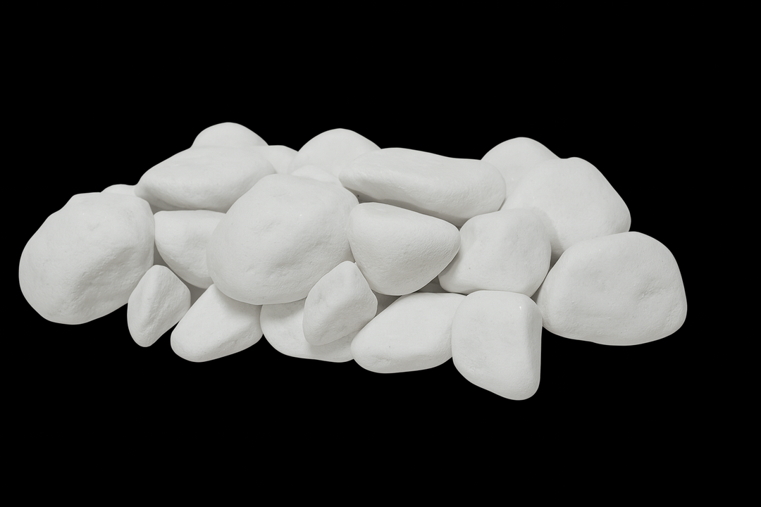 Harvia white decorative sauna stones pile for spa and sauna decor heat resistant accessory