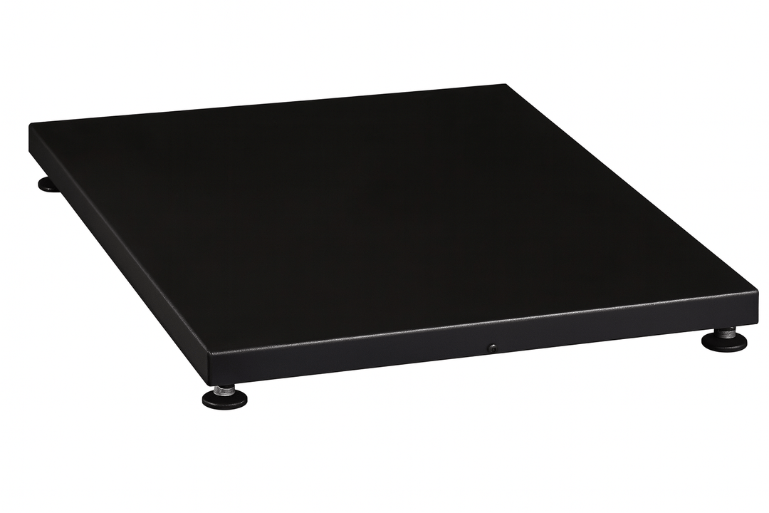 Harvia wood burning sauna stove base platform in black for stable sauna heater installation