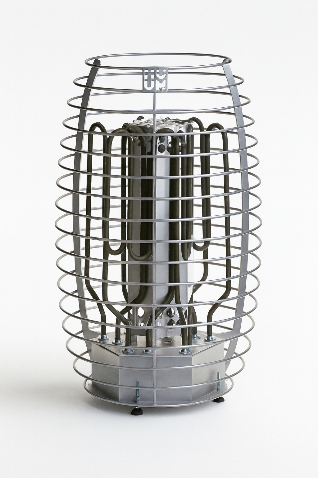 HIVE Mini Series sauna heater with protective metal cage by My Luxury Home Spa