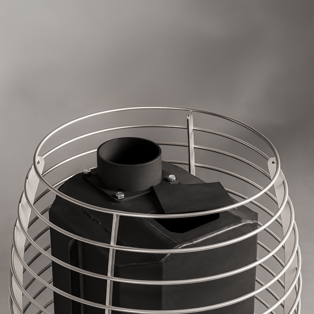 HUUM Sauna Heater Package with Protective Mesh and Sleek Design for Home Sauna Experience