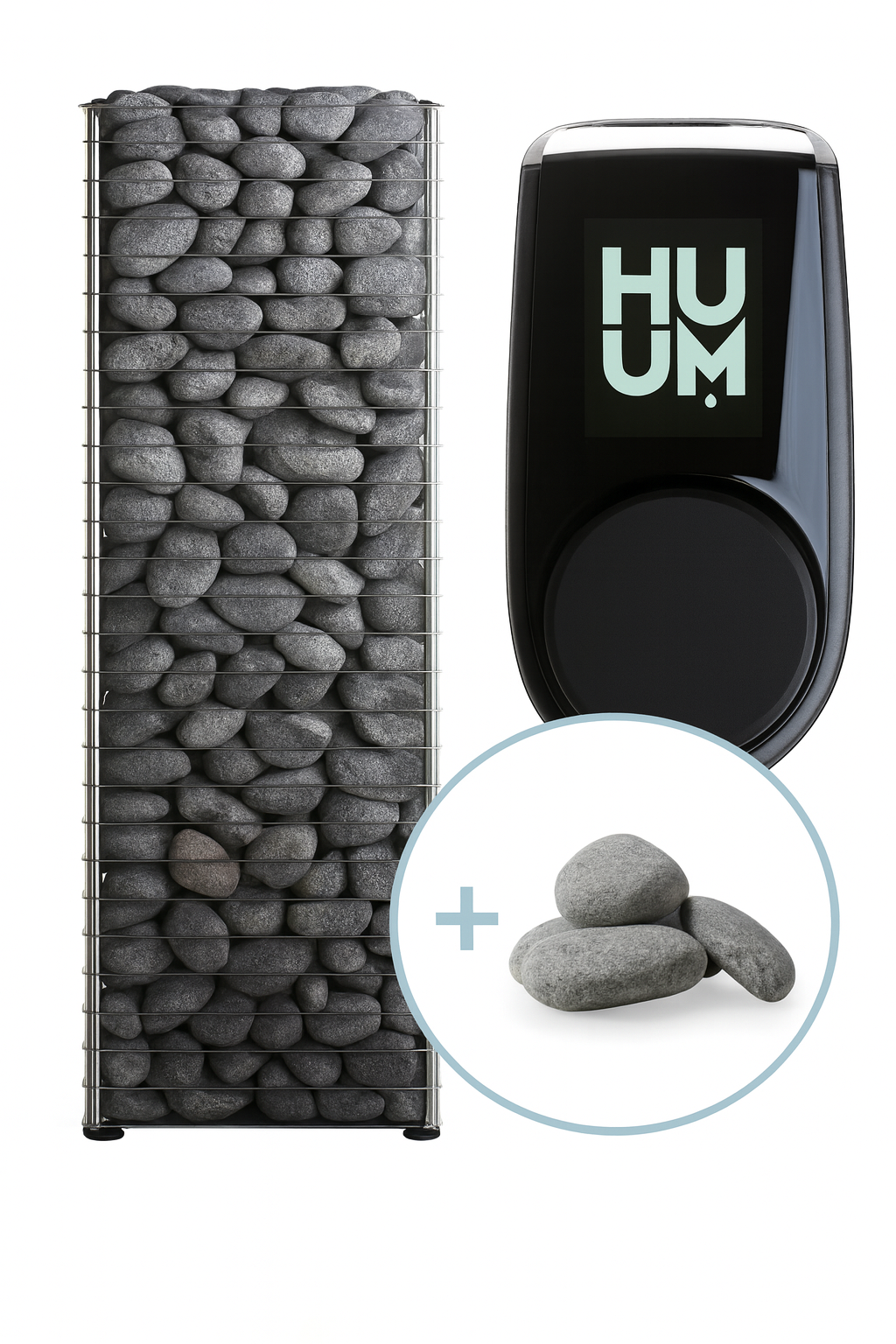 My Luxury Home Spa 9kW sauna heater package with stones and digital control panel