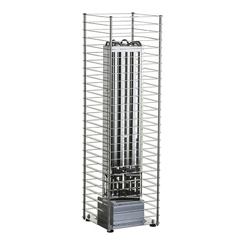 HUUM CLIFF 9kW electric sauna heater with stainless steel frame and vertical heating elements