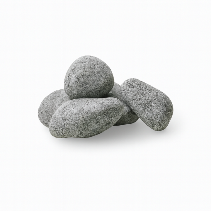 HUUM sauna stones compatible with HIVE Flow Series sauna heater for efficient heat retention