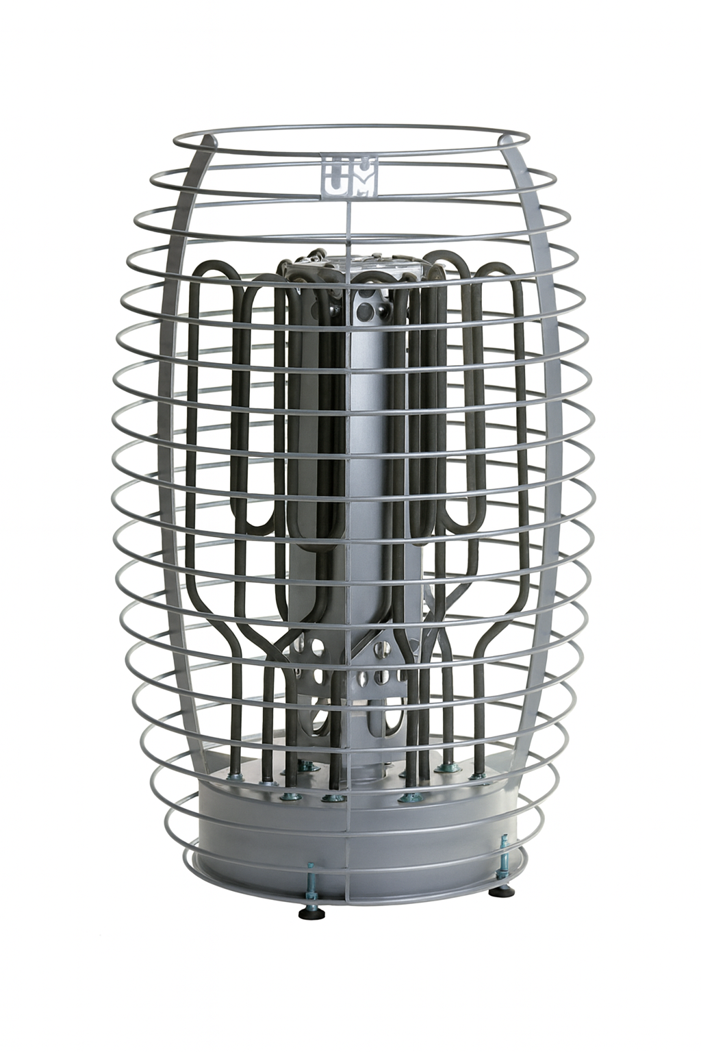 HUUM HIVE sauna heater 15kW with modern cage design and efficient heating elements for sauna use