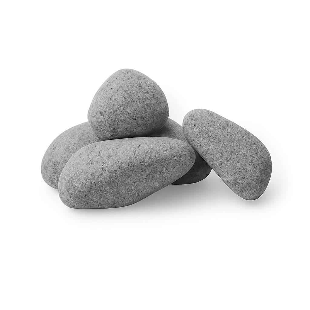 Natural gray stones for HUUM HIVE sauna heater, perfect for providing optimal heat retention