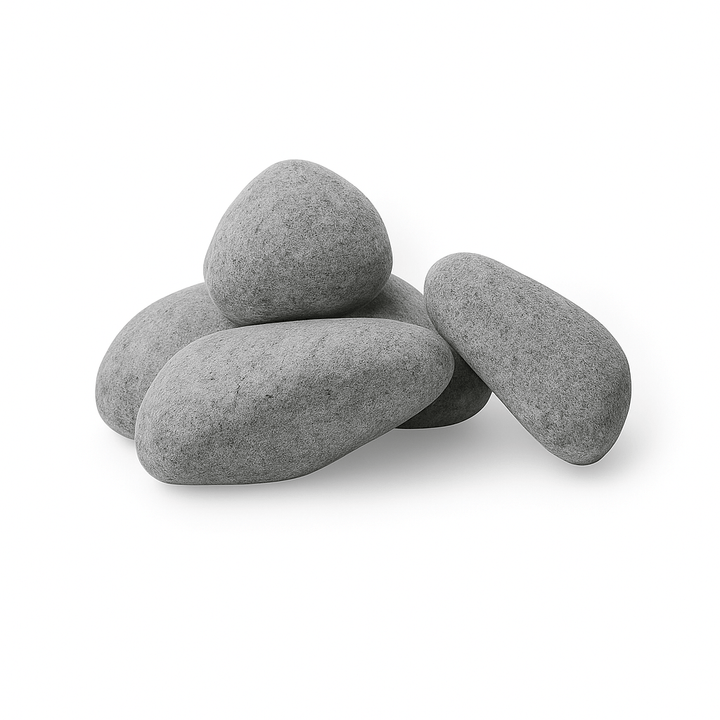 Natural gray stones for HUUM HIVE sauna heater, perfect for providing optimal heat retention