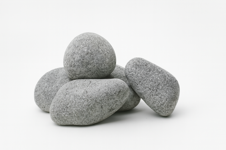 HUUM sauna heater stones included in a home sauna heater package for effective heat retention