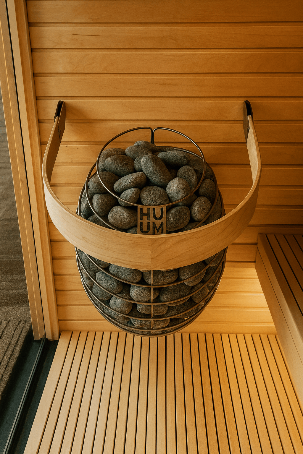 HUUM DROP 6kW Sauna Heater with Modern Stone Design - My Luxury Home Spa