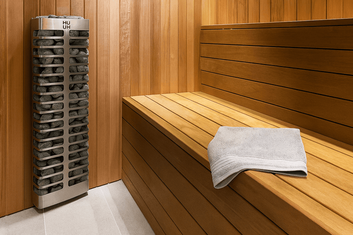 HUUM STEEL Mini 3.5kW Electric Sauna Stove with Rock Basket Heater - My Luxury Home Spa