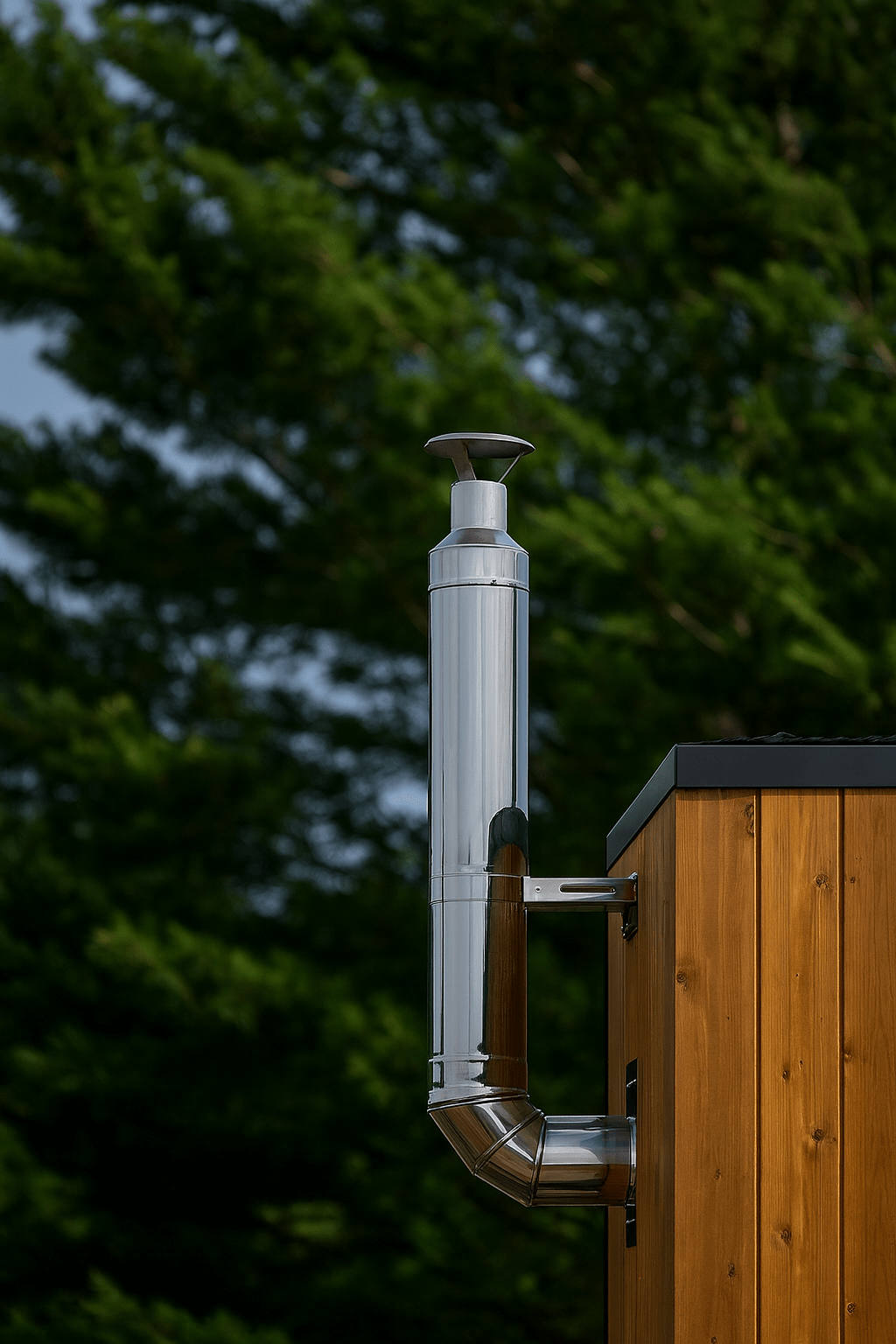HUUM Thru - Wall Chimney Kit for Sauna Accessories - My Luxury Home Spa