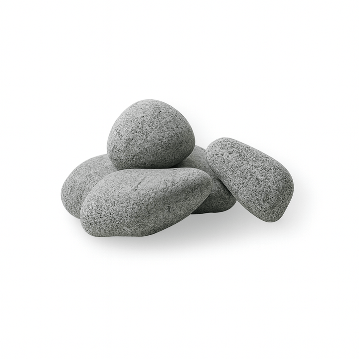 Natural volcanic HUUM sauna heater stones for optimal heat retention and steam production