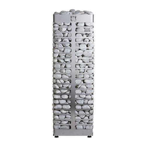 HUUM STEEL 6.0kW sauna heater with stainless steel frame filled with sauna stones