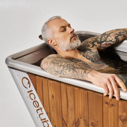 IceBath Thermowood and Stainless Steel Cold Therapy Bath - My Luxury Home Spa