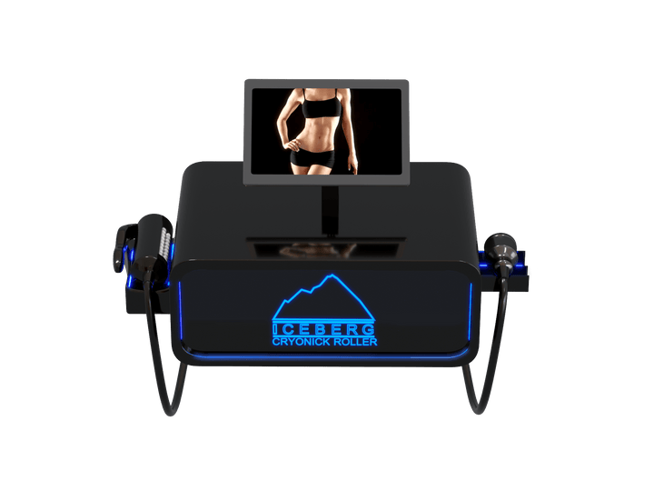 ICEBERG Cryonick Roller machine designed for wellness treatments with a display for user guidance