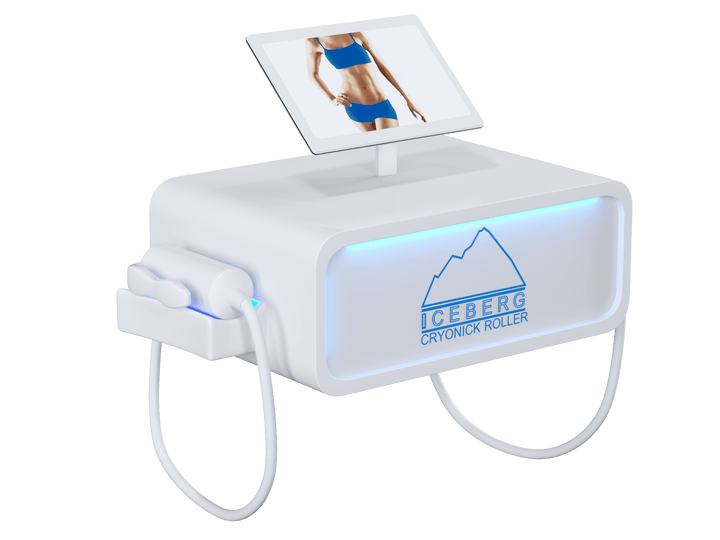 Vacuactivus ICEBERG Cryonick Roller machine designed for wellness and skin treatment with display screen