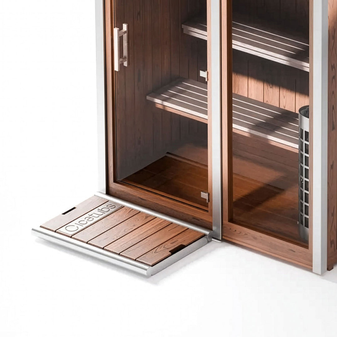 Icetubs Thermowood and Stainless Steel Drip Tray - My Luxury Home Spa