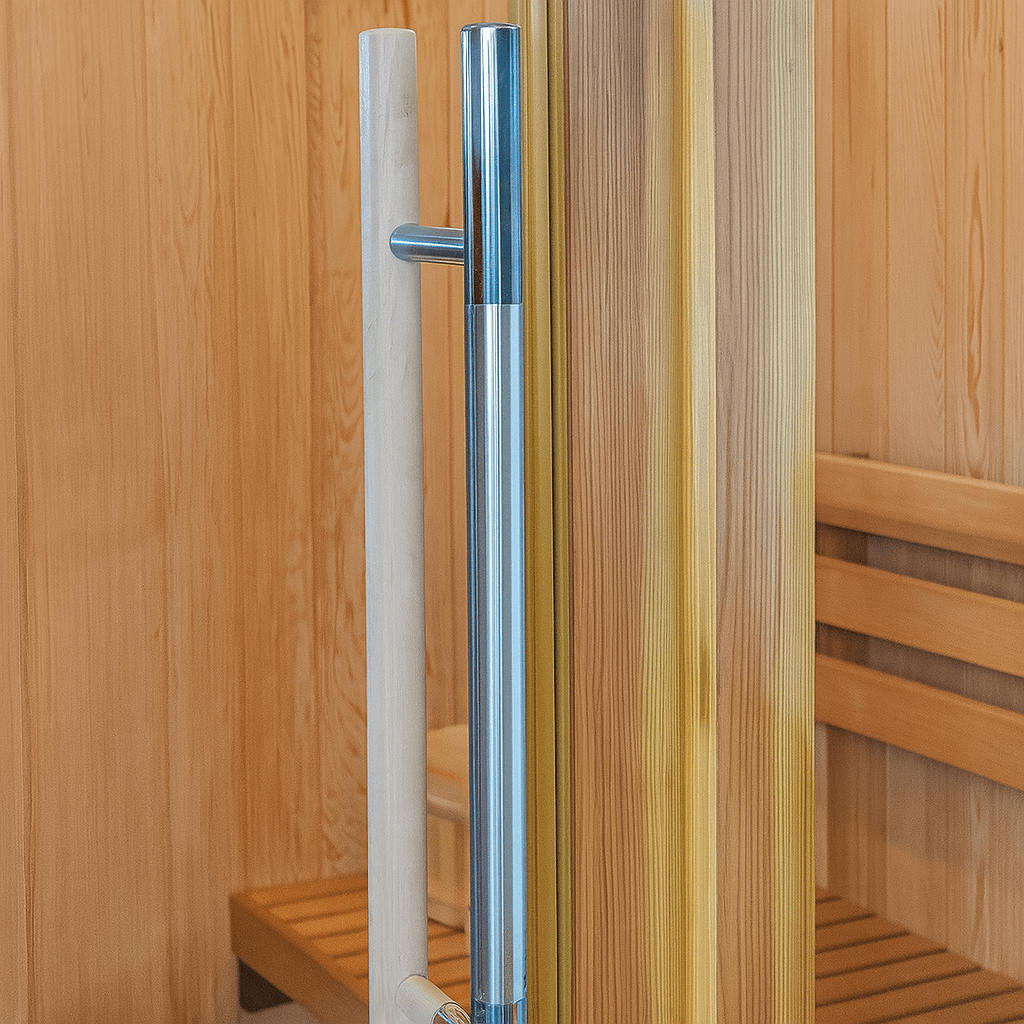 SunRay indoor traditional sauna for home featuring wooden benches and sleek design for relaxation