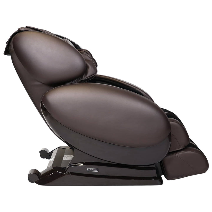 Infinity IT-8500 Plus massage chair in brown with ergonomic design for ultimate relaxation