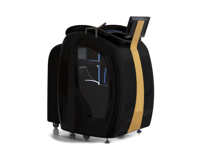 Vacuactivus infrared vacuum exercise bike featuring a sleek design and user-friendly interface for enhanced workouts