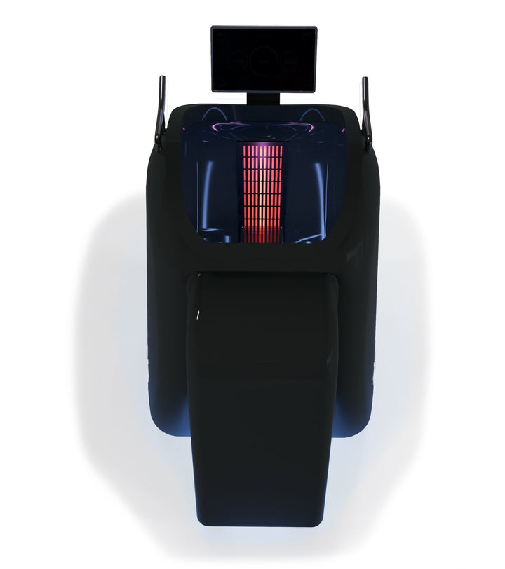 Vacuactivus infrared vacuum exercise bike featuring an ergonomic design and infrared heating elements