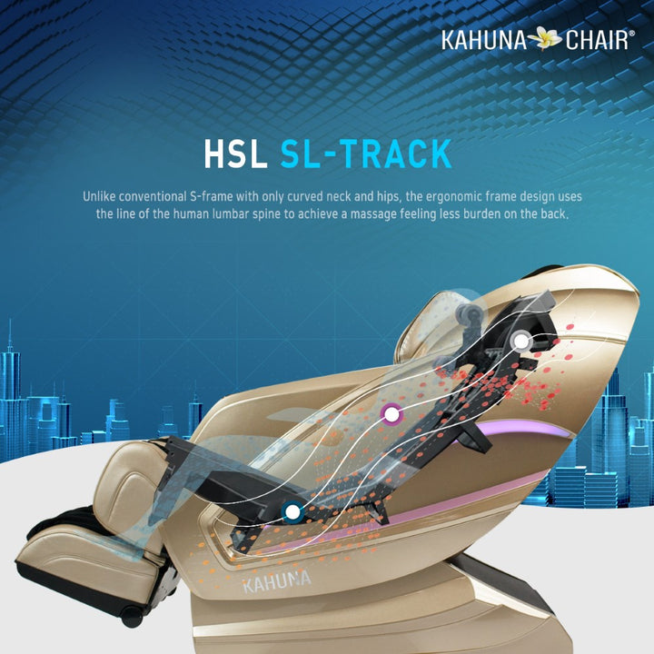 Kahuna HSL SL-Track luxury massage chair for home with ergonomic design for enhanced comfort and relaxation
