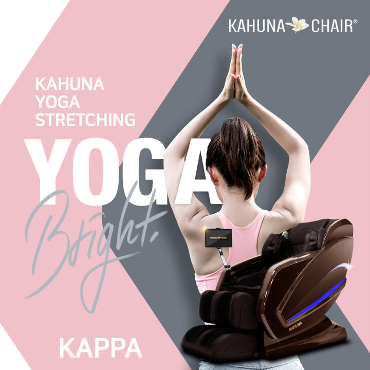 Kahuna Kappa luxury massage chair for home with yoga stretching feature and sleek design