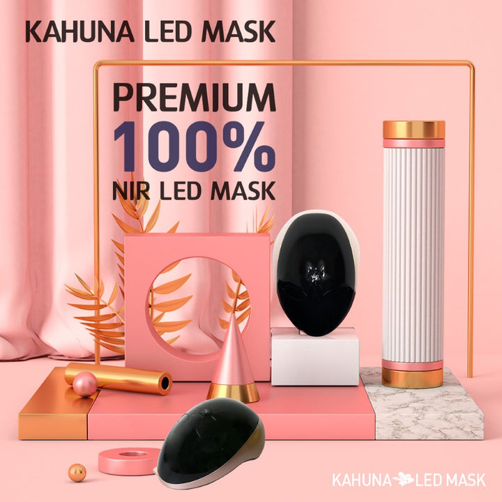 Kahuna premium NIR therapy face mask designed for rejuvenating skin and enhancing beauty treatments