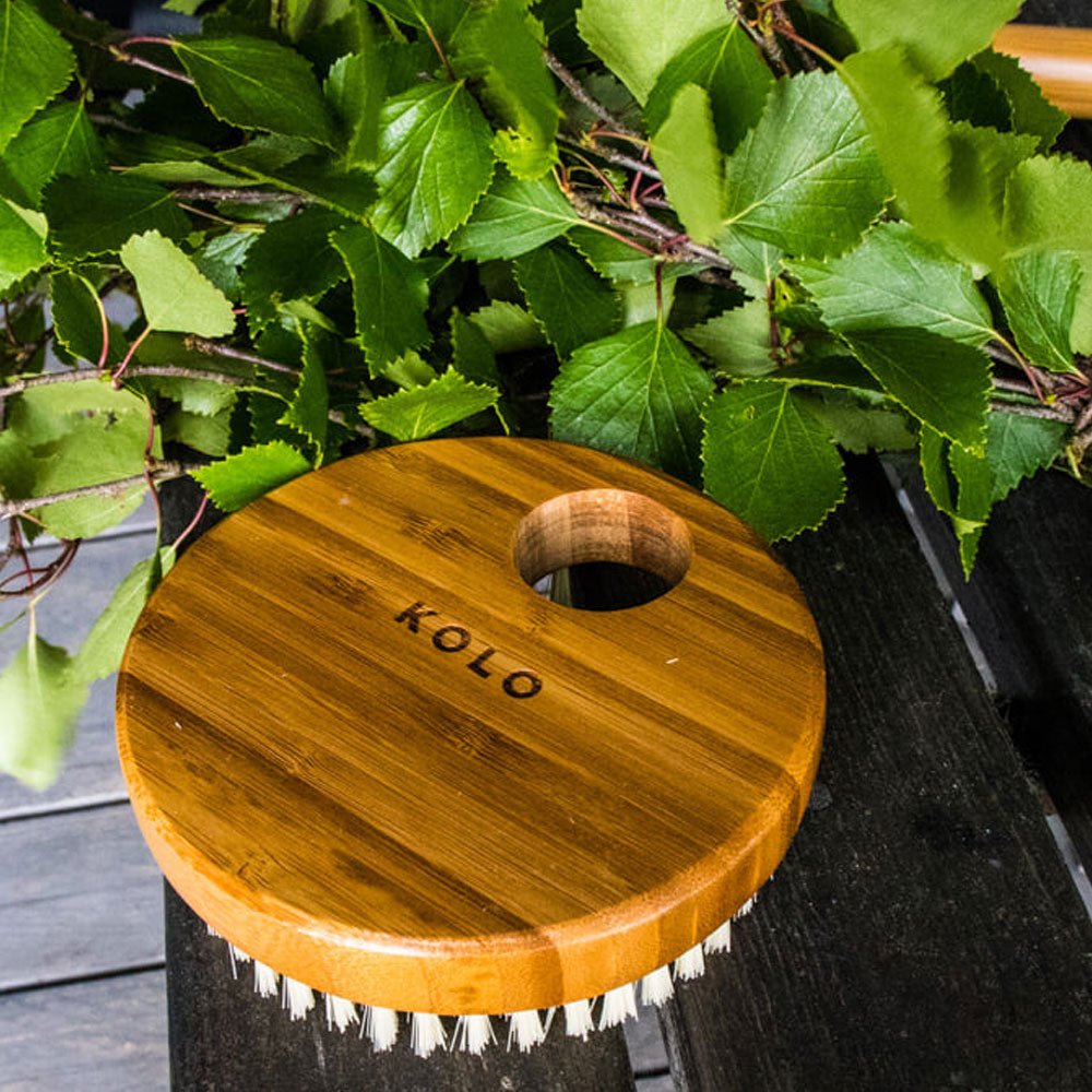 KOLO Natural Bamboo Sauna Bath Brush - My Luxury Home Spa