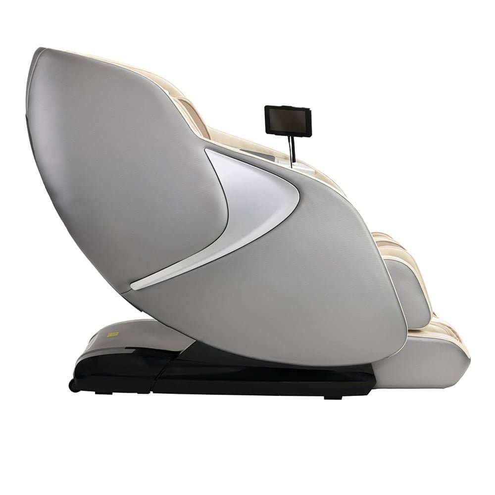 Kyota Joubu M880 massage chair in a sleek design, showcasing its modern profile and comfort features