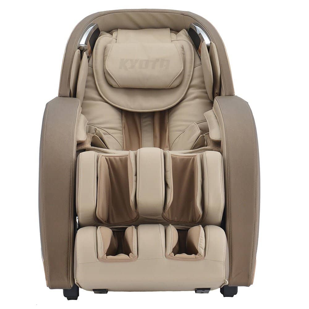 Kyota Kansha M878 massage chair in beige with ergonomic design for full body relaxation