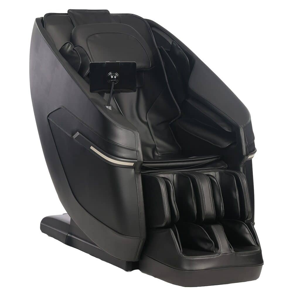 Kyota Zenyu M338 massage chair in black with ergonomic design for ultimate relaxation and comfort
