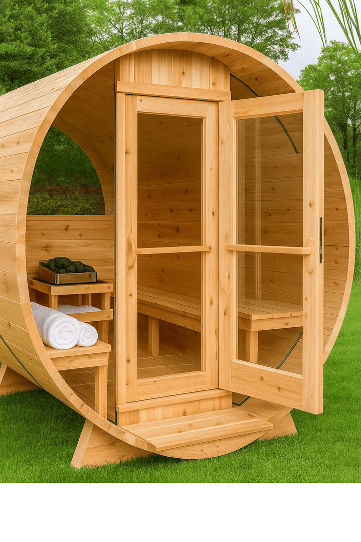 Leisurecraft Serenity MP Barrel Sauna - My Luxury Home Spa