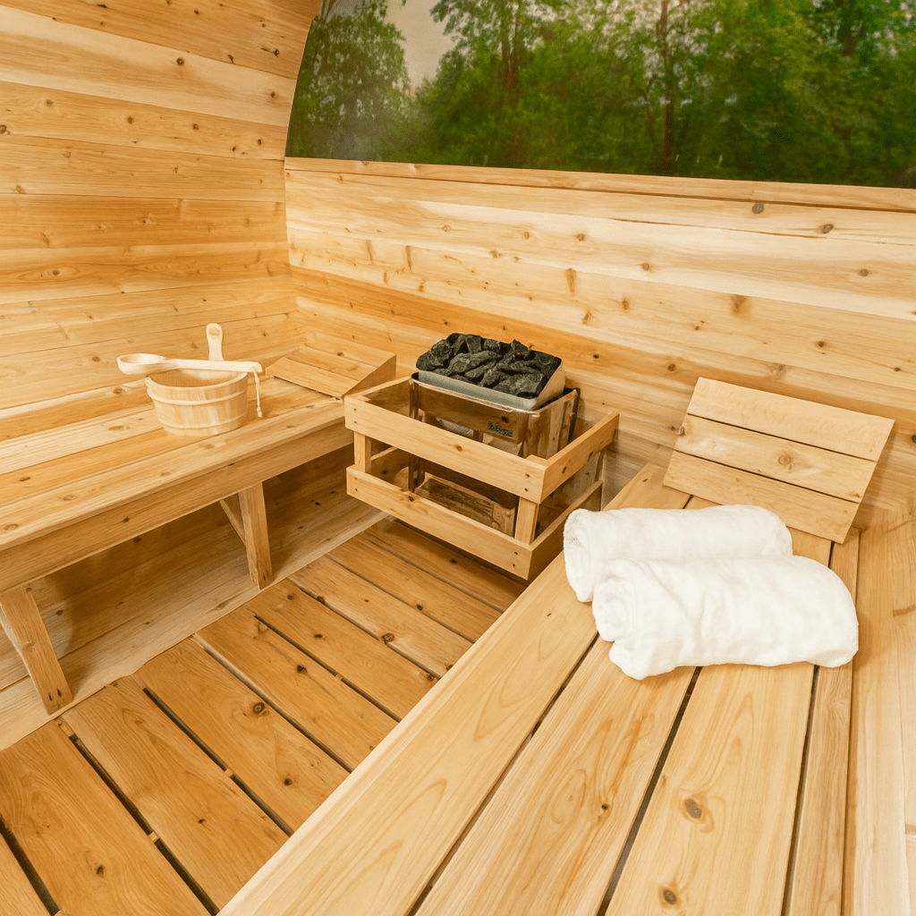 Leisurecraft Serenity MP Barrel Sauna - My Luxury Home Spa