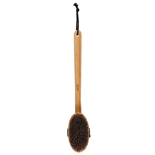 Rento Luxury bath brush for home spa with natural bristles and bamboo handle for a soothing experience