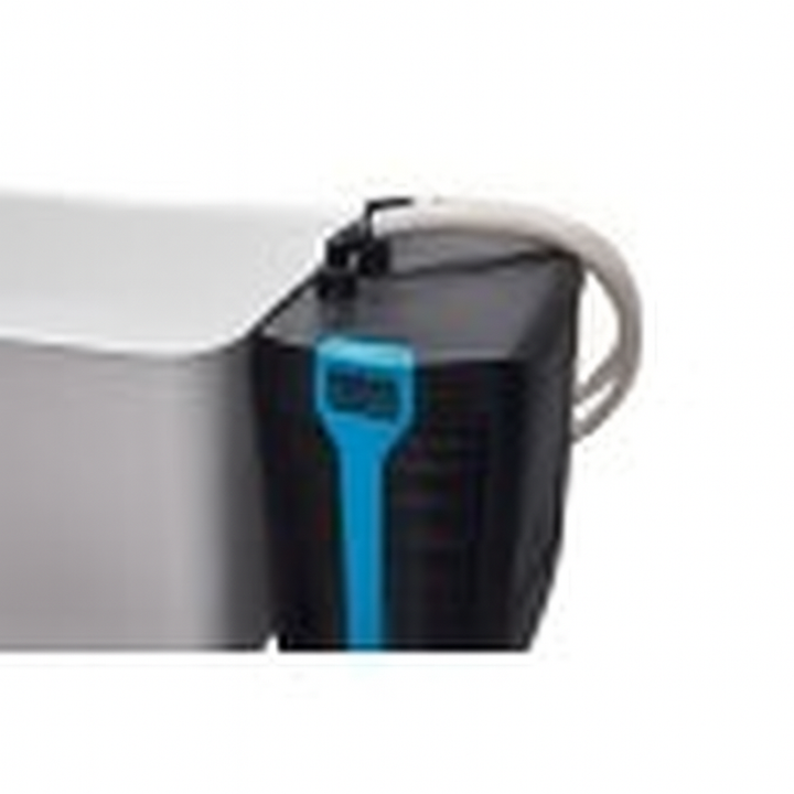 Luxury cold plunge bath by Luxury Spa with modern black and blue control unit