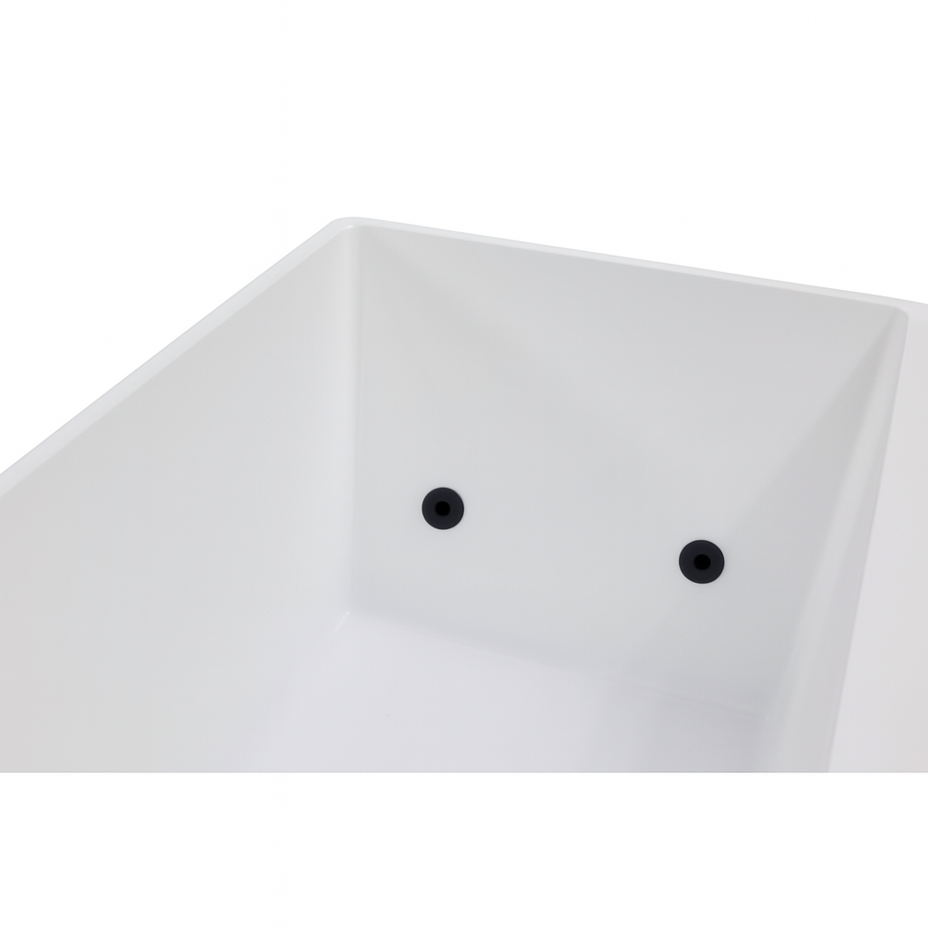 Luxury cold plunge bath by Luxury Spa with sleek white interior and built-in jets for refreshing therapy