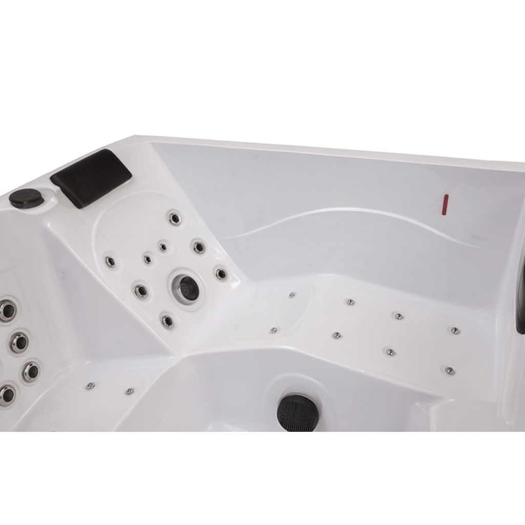 Luxury home hot tub with multiple jet options for a relaxing spa experience