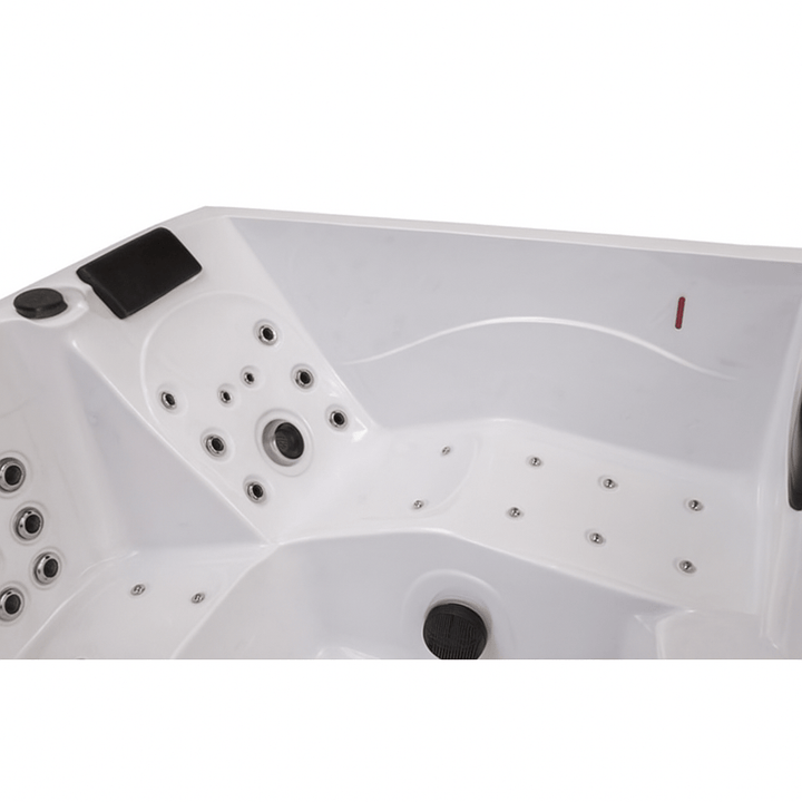 Luxury home hot tub with multiple jet options for a relaxing spa experience