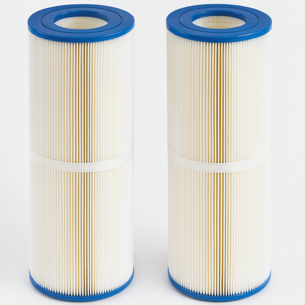 Luxury hot tub filter kit featuring two high-quality filter cartridges for clean and clear water