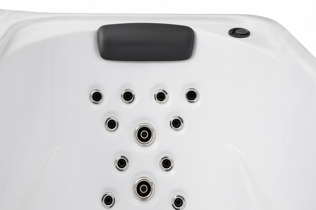 Luxury Spa luxury hot tub for home with multiple massage jets and built-in headrest in white