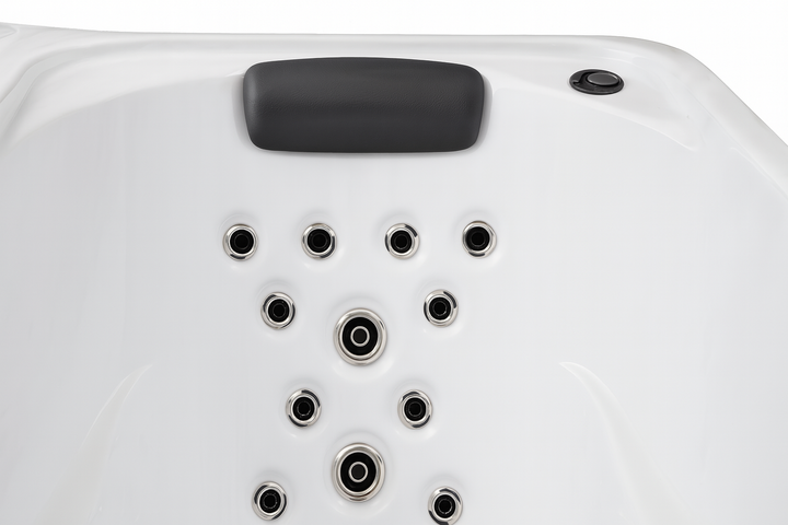 Luxury Spa luxury hot tub for home with multiple massage jets and built-in headrest in white
