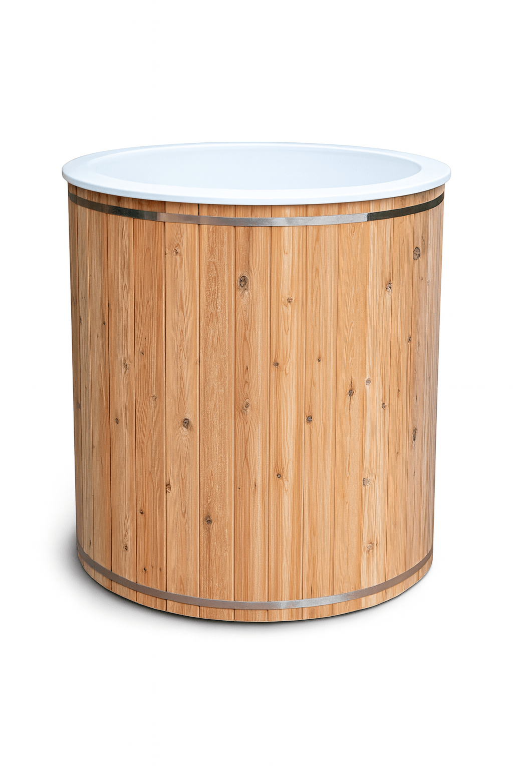 Leisurecraft luxury plunge tub made from natural wood with a smooth finish for ultimate relaxation