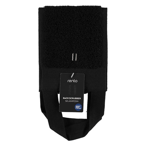 Rento luxury sauna back washer in black for effective back scrubbing and relaxation
