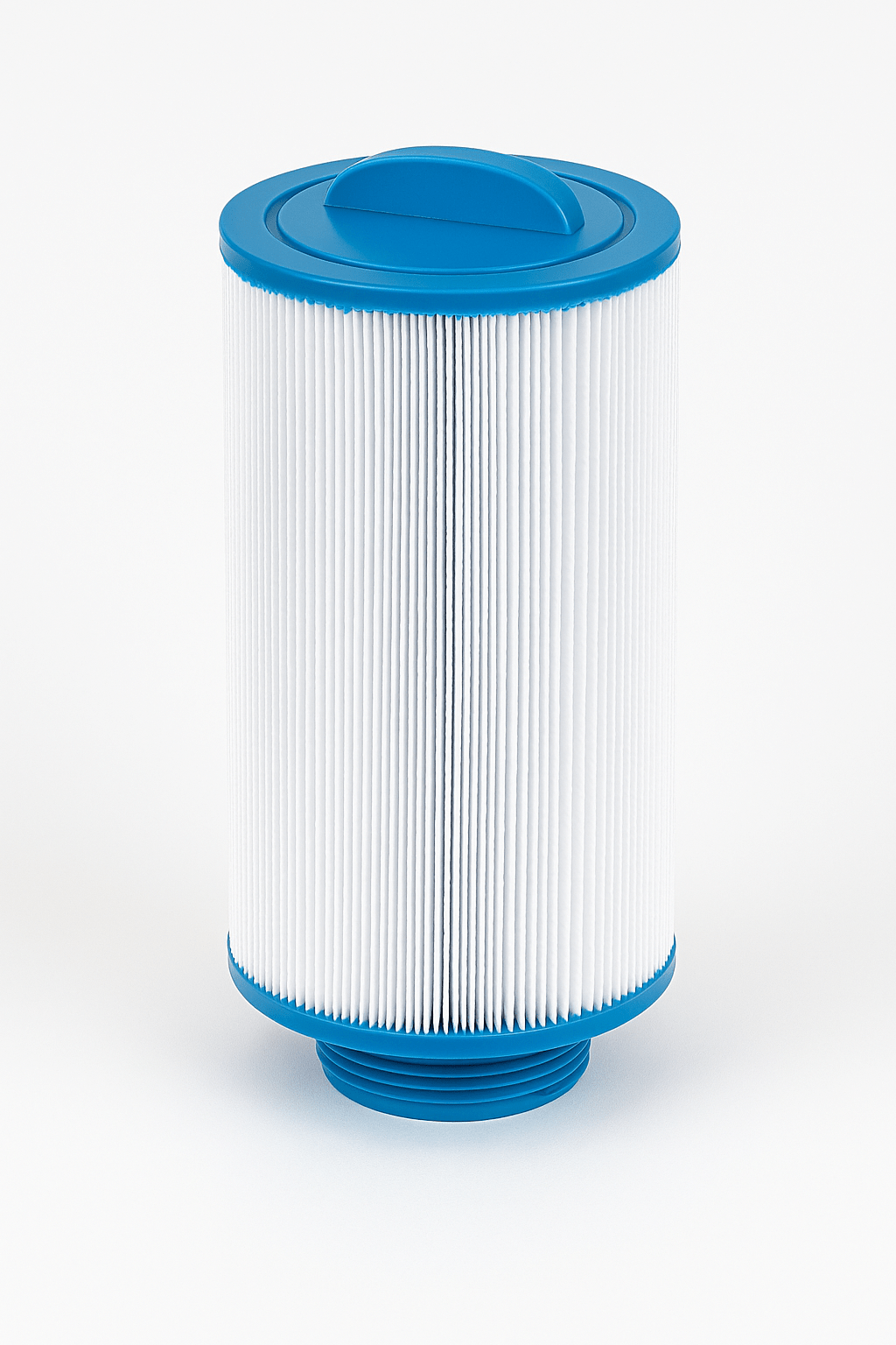 Luxury spa filter replacement with a blue top for clean and clear spa water