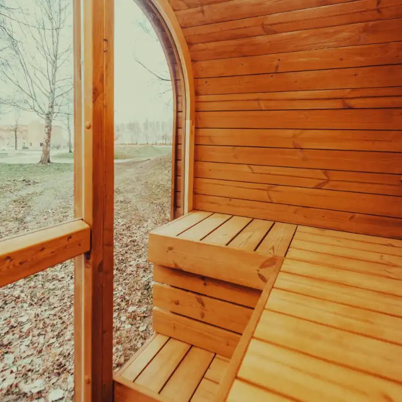 Mande MW12 ThermoWood Outdoor Sauna - My Luxury Home Spa